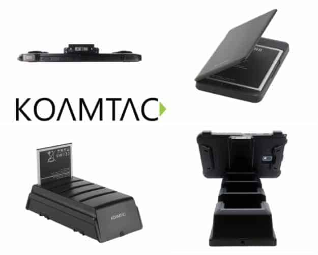 Samsung Galaxy Tab Active2 Accessories from KOAMTAC Charging Barcode Scanning RFID Reading