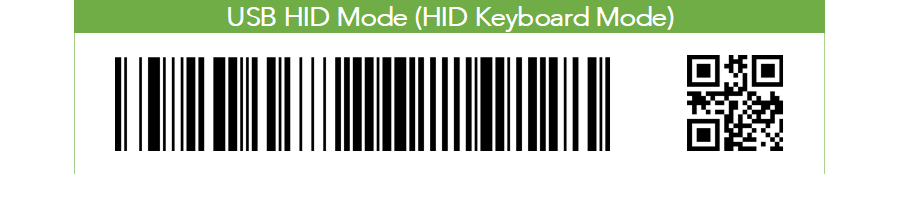 USB HID Special Barcode